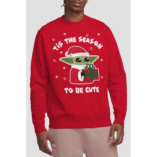 Star Wars: The Mandalorian Unisex Adult Tis The Christmas Season Grogu Sweatshirt