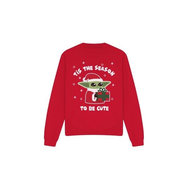Star Wars: The Mandalorian Unisex Aikuisten Tis The Christmas Season Grogu -collegepaita