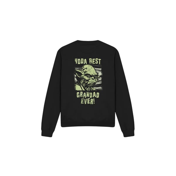 Star Wars Unisex Adult Yoda Best Grandad Comic Sweatshirt