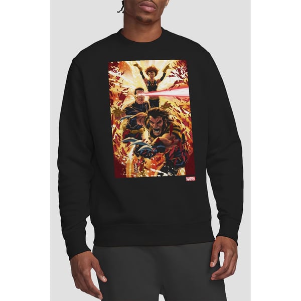 Marvel Unisex Adult X-Men Wolverine Cyclops Jean Grey Sweatshirt