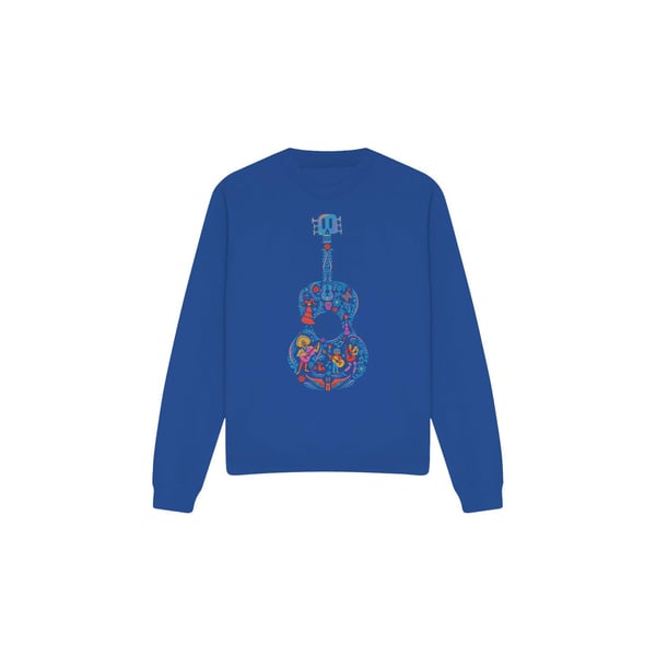 Coco Unisex Adult Ernesto Miguel Hector Colourful Guitar Sweatshirt