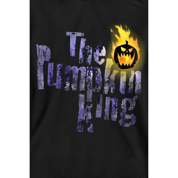 The Nightmare Before Christmas Unisex Adult Pumpkin King Text Sweatshirt