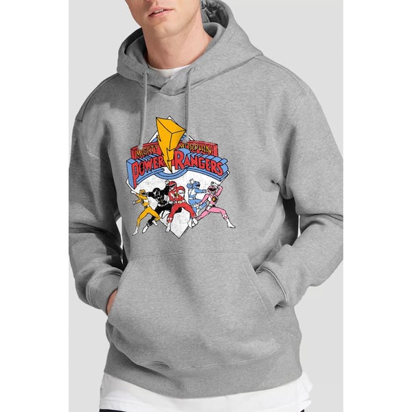 Power Rangers Mens Retro Rangers Hoodie