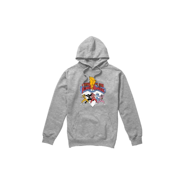 Power Rangers Mens Retro Rangers Hoodie Power Rangers Mens Retro Rangers Hoodie