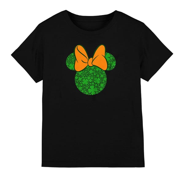 Disney Childrens/Kids Shamrock Ears Minnie Mouse St Patricks Day T-Shirt