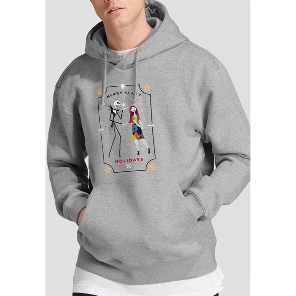 The Nightmare Before Christmas Mens Scary Holidays Jack Sally Hoodie