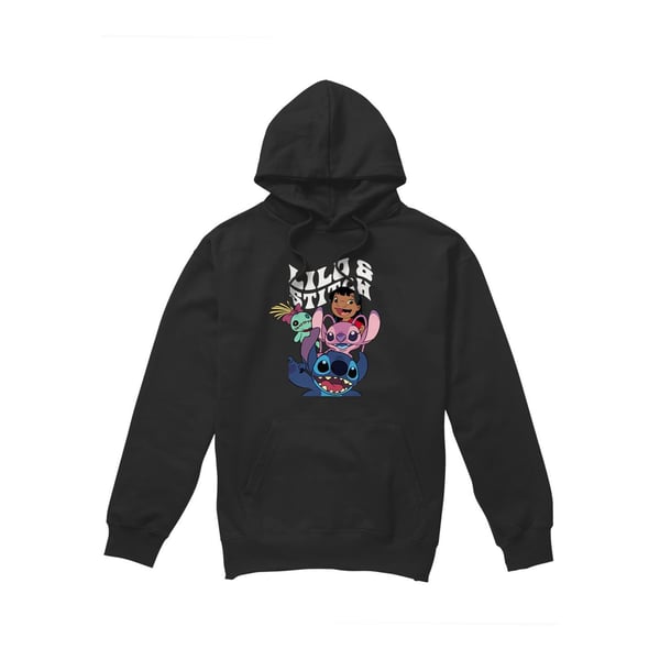 Lilo & Stitch Mens Character Montage Hoodie Lilo & Stitch Mens Character Montage Hoodie