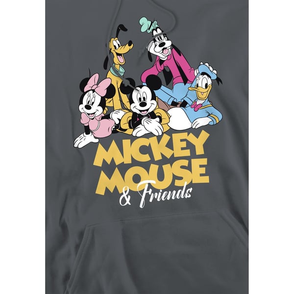 Disney Mens Mickey Mouse Friends Hoodie