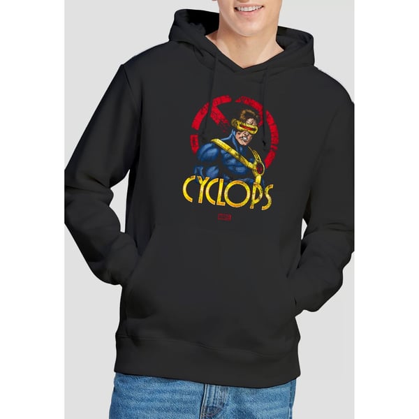 Marvel Mens X-Men Cyclops Logo Hoodie