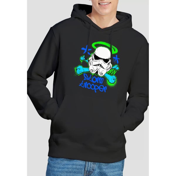 Star Wars Mens Stormtrooper Stencil Hoodie