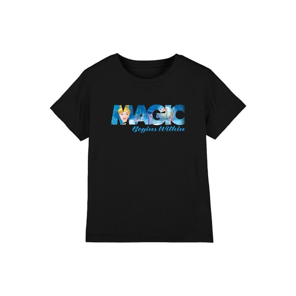Cinderella Childrens/Kids Magic Begins Within T-Shirt Cinderella Childrens/Kids Magic Begins Within T-Shirt