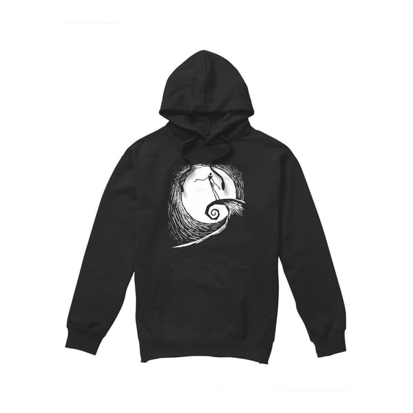 The Nightmare Before Christmas Mens Jack Moon Silhouette Hoodie The Nightmare Before Christmas Mens Jack Moon Silhouette Hoodie