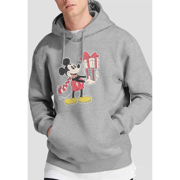 Disney Mens Mickey Mouse Present Christmas Hoodie