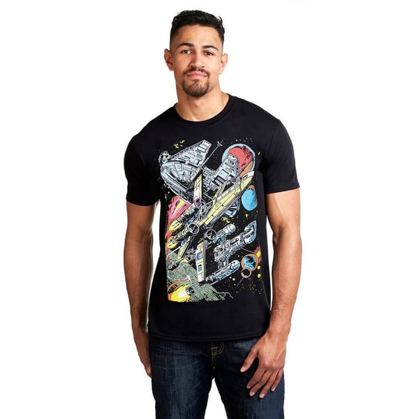 Star Wars Mens Falcon Battle T-Shirt