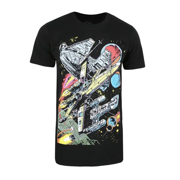 Star Wars Mens Falcon Battle T-Shirt