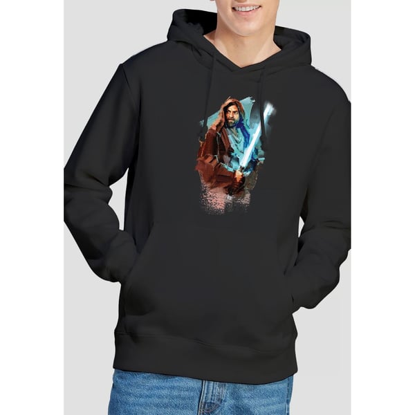 Star Wars Mens Obi Wan Kenobi Painted Hoodie