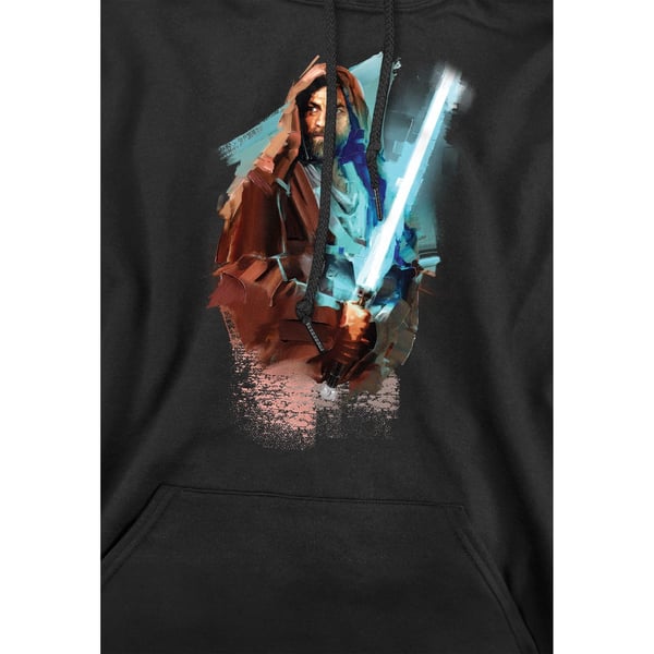 Star Wars Mens Obi Wan Kenobi Painted Hoodie