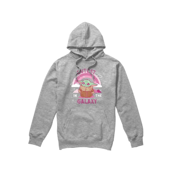 Star Wars: The Mandalorian Mens Cutest In The Galaxy Grogu Hoodie Star Wars: The Mandalorian Mens Cutest In The Galaxy Grogu Hoodie