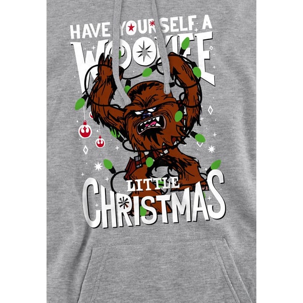 Star Wars Mens A Wookie Little Christmas Hoodie