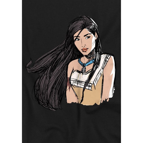 Pocahontas Childrens/Kids Sketch T-Shirt