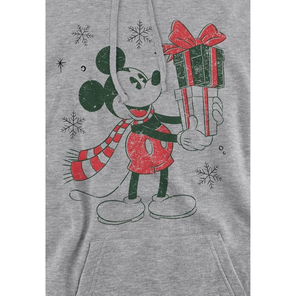 Disney Mens Mickey Mouse Present Christmas Hoodie