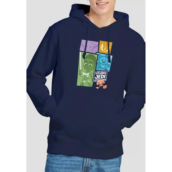 Star Wars Mens Young Jedi Adventure Blocks Hoodie
