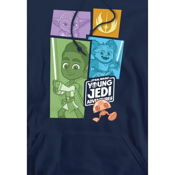 Star Wars Mens Young Jedi Adventure Blocks Hoodie