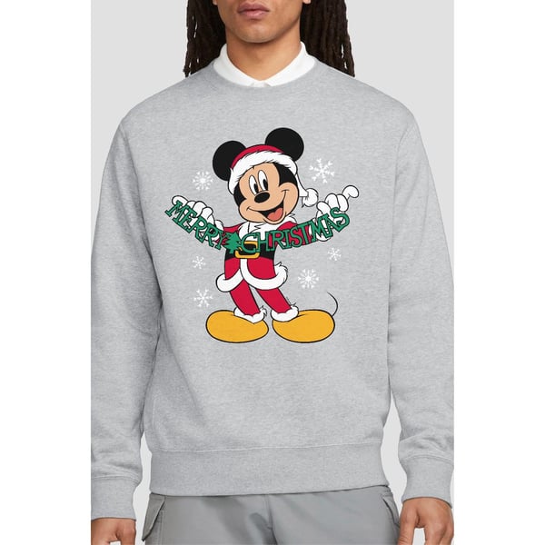 Disney Unisex Adult Merry Christmas Mickey Mouse Sweatshirt