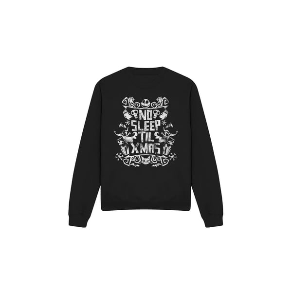 The Nightmare Before Christmas Unisex Adult No Sleep Till Xmas Sweatshirt