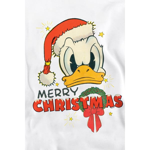Disney Unisex Adult Merry Christmas Donald Duck Sweatshirt
