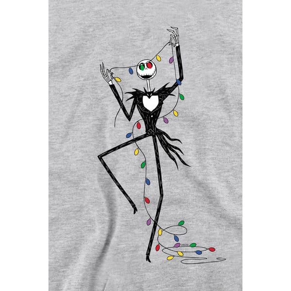 The Nightmare Before Christmas Unisex Adult Jack Fairy Lights Sweatshirt