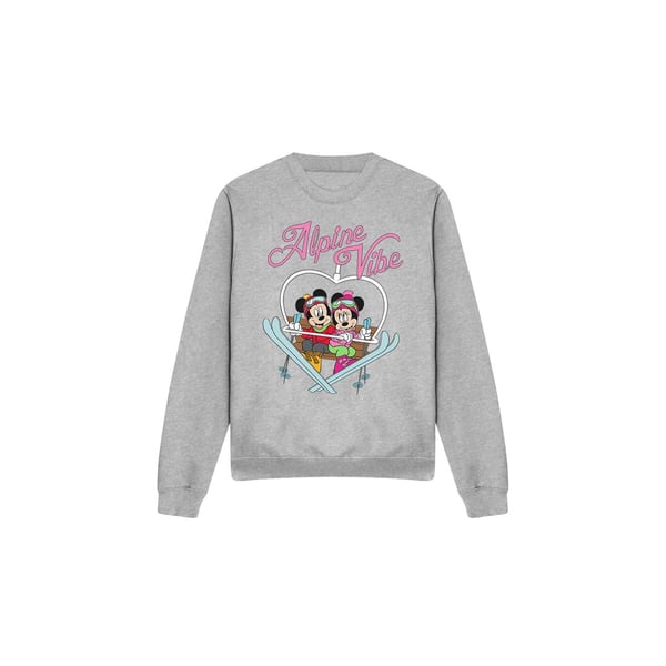 Disney Unisex Adult Alpine Vibes Mickey Mouse Sweatshirt