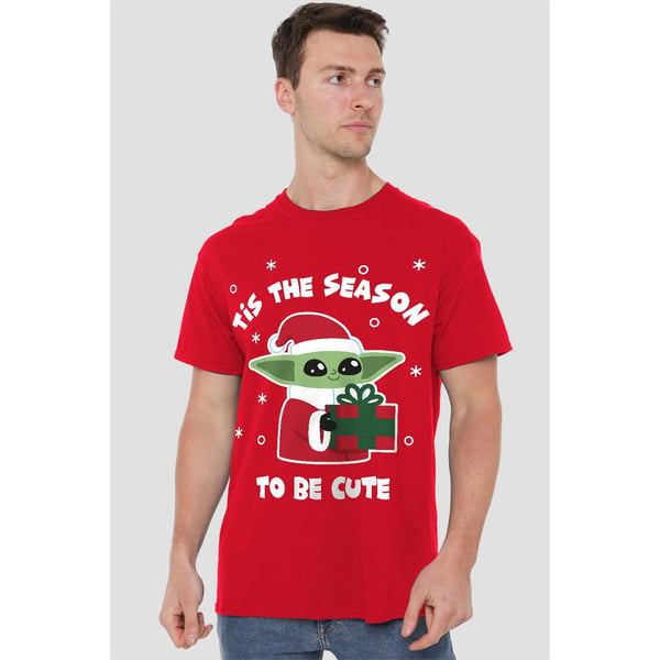 Star Wars: The Mandalorian Herr T-shirt \"Tis The Christmas Season Grogu\"