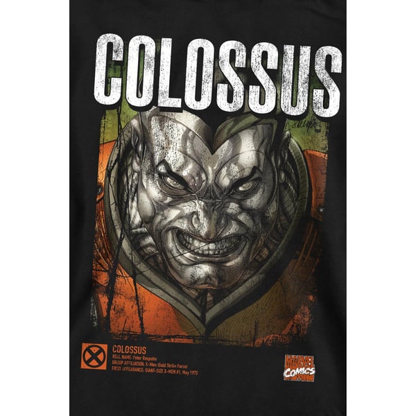 Marvel Unisex Adult X-Men Colossus Infographic Sweatshirt