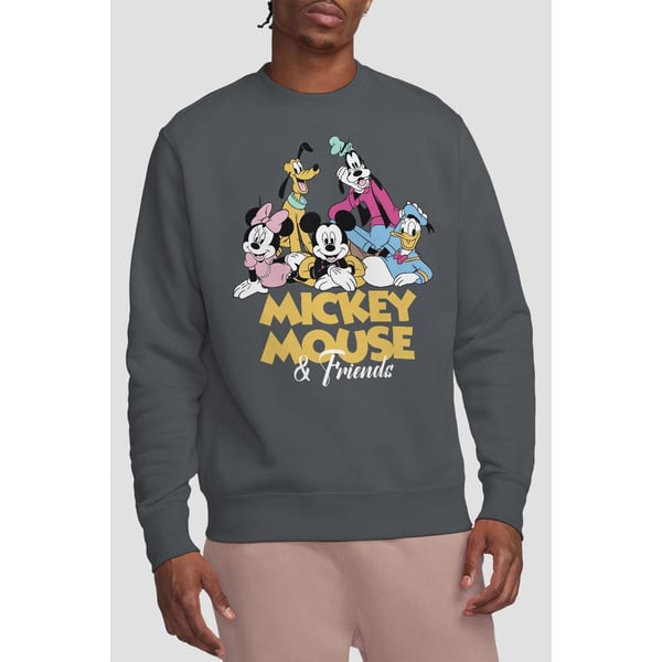 Disney Unisex Adult Mickey Mouse Friends Sweatshirt