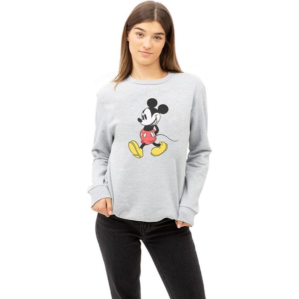 Disney Womens/Ladies Strides Mickey Mouse Washed Sweatshirt