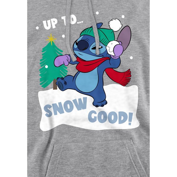 Lilo & Stitch Mens Stitch Snowball Hoodie