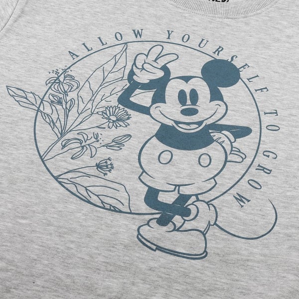 Disney Womens/Ladies Allow Yourself To Grow Mickey Mouse Sweatshirt