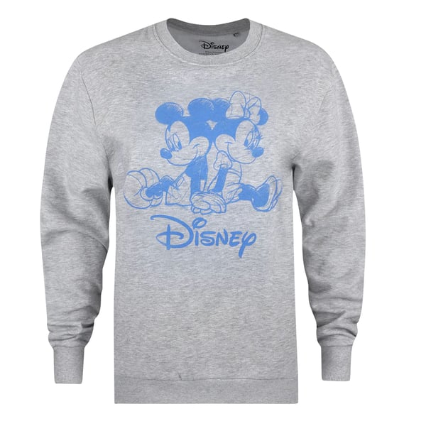 Disney Sweatshirt med Mickey & Minnie Mouse-tegning til kvinder/damer