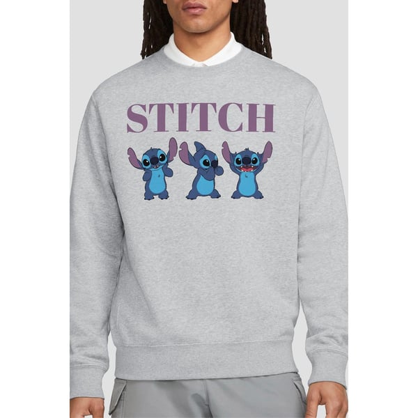 Lilo & Stitch Unisex Adult Stitch Triple Sweatshirt