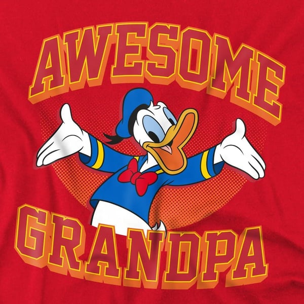 Disney Herr T-shirt Fantastisk Morfar Kalle Anka
