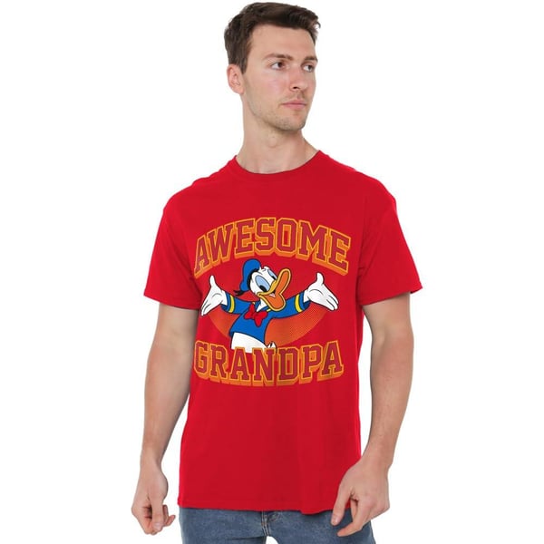 Disney Herr T-shirt Fantastisk Morfar Kalle Anka