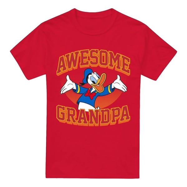 Disney Herr T-shirt Fantastisk Morfar Kalle Anka