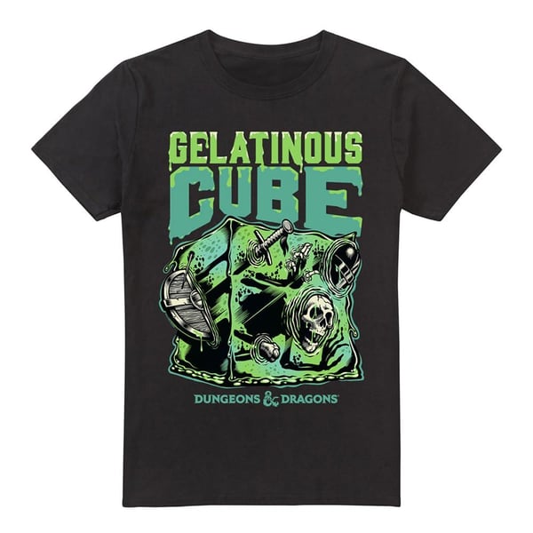 Dungeons & Dragons Mens Gelatinous Cube Acid T-Shirt
