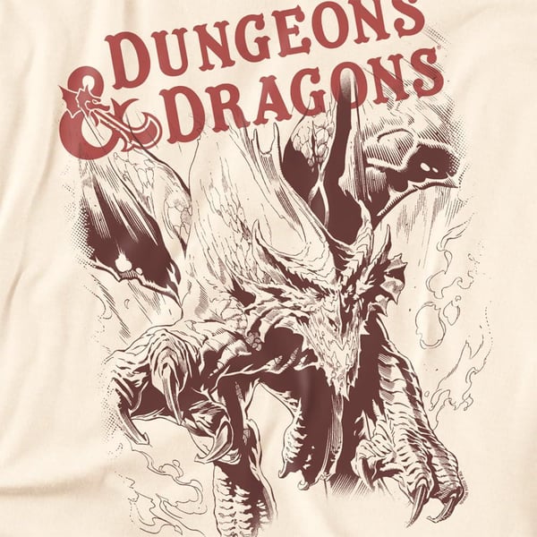 Dungeons & Dragons Mens Striking Dragon T-Shirt