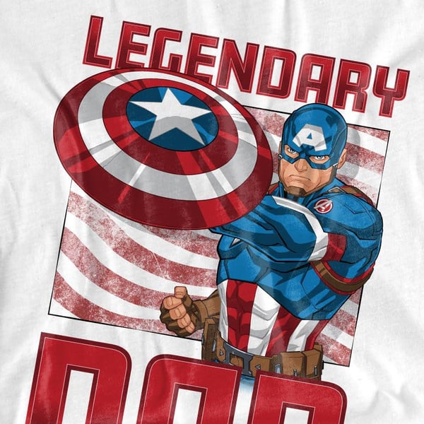 Kapteeni Amerikka Miesten Legendaarinen Isä T-paita