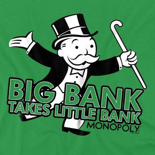 Monopoly Miesten Big Bank T-paita