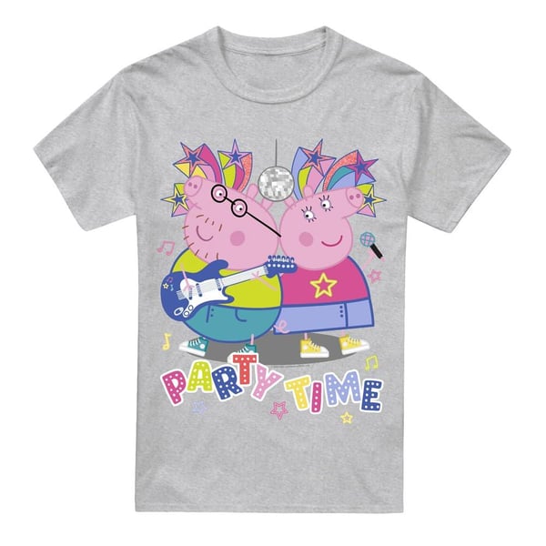 Peppa Pig Miesten Juhla-aika Äiti Possu Isä Possu T-paita