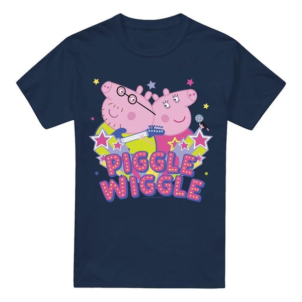 Peppa Pig Mens Piggle Wiggle Mummy Pig Daddy pig T-Shirt Peppa Pig Mens Piggle Wiggle Mummy Pig Daddy pig T-Shirt