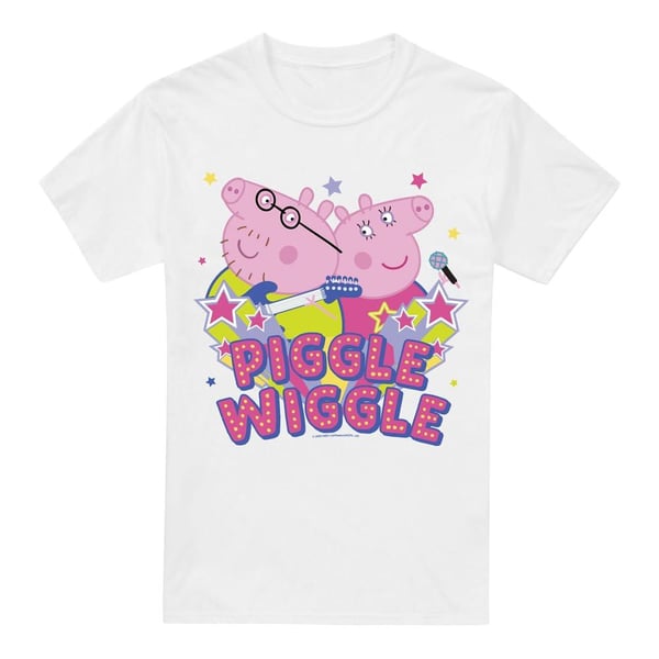 Peppa Pig Miesten Piggle Wiggle Äiti Possu Isä Possu T-paita Peppa Pig Miesten Piggle Wiggle Äiti Possu Isä Possu T-paita